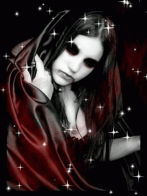 Gif animé gothique femme